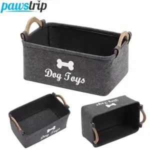 cesto de brinquedos para pets dobrável