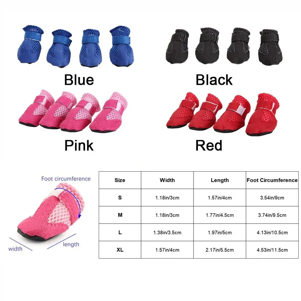Botas de Chuva para Cães de Tecido de Malha Antiderrapante - Image 6