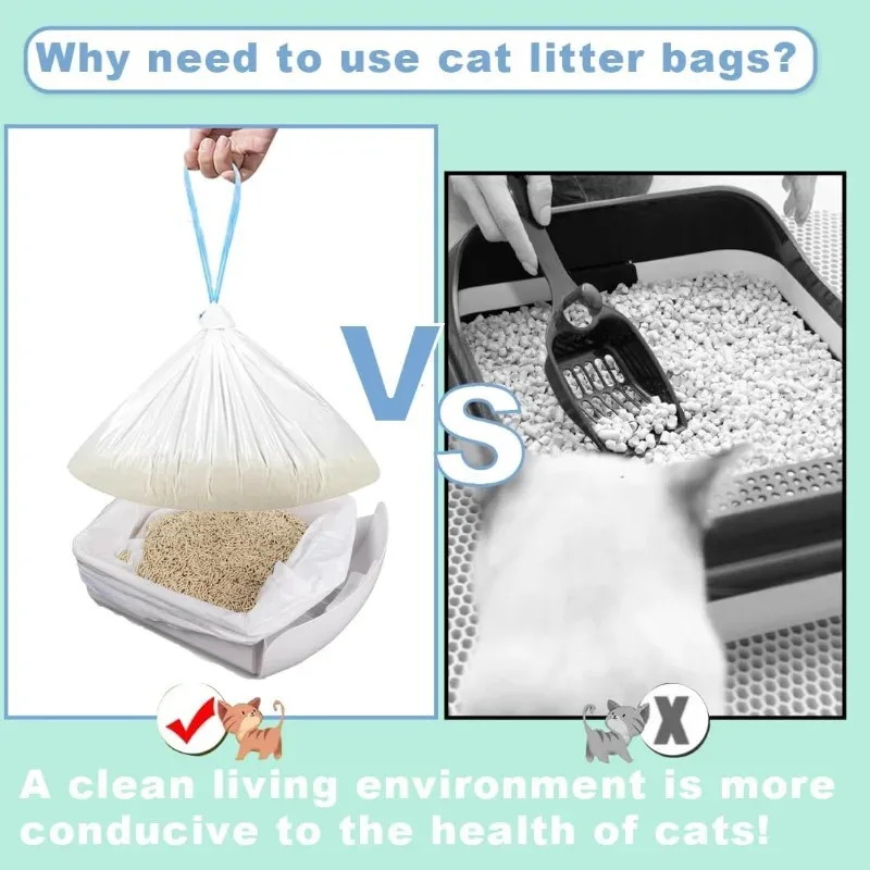 90 Sacos para Areia de Gato Extra Grossos para Caixas Automáticas - Imagem 5