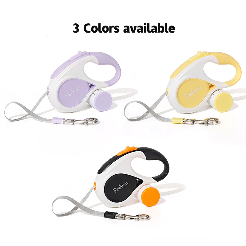Trela Retrátil Automática para Cães Pequenos de 3m/5m - Imagem 2