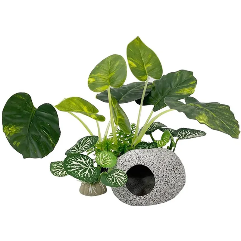 Planta de Aquário Artificial Plástica para Decoração Realista - Imagem 6