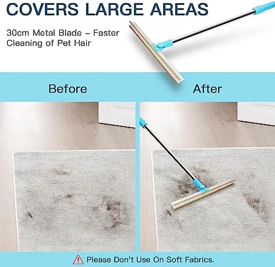Kit Removedor de Pelos para Cães e Gatos com Cabo Telescópico Ajustável - Imagem 3