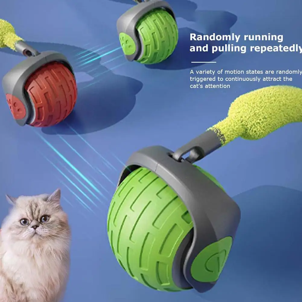 Brinquedo Interativo Speedy Pet para Gatos Bola Rolante Recarregável USB - Image 2