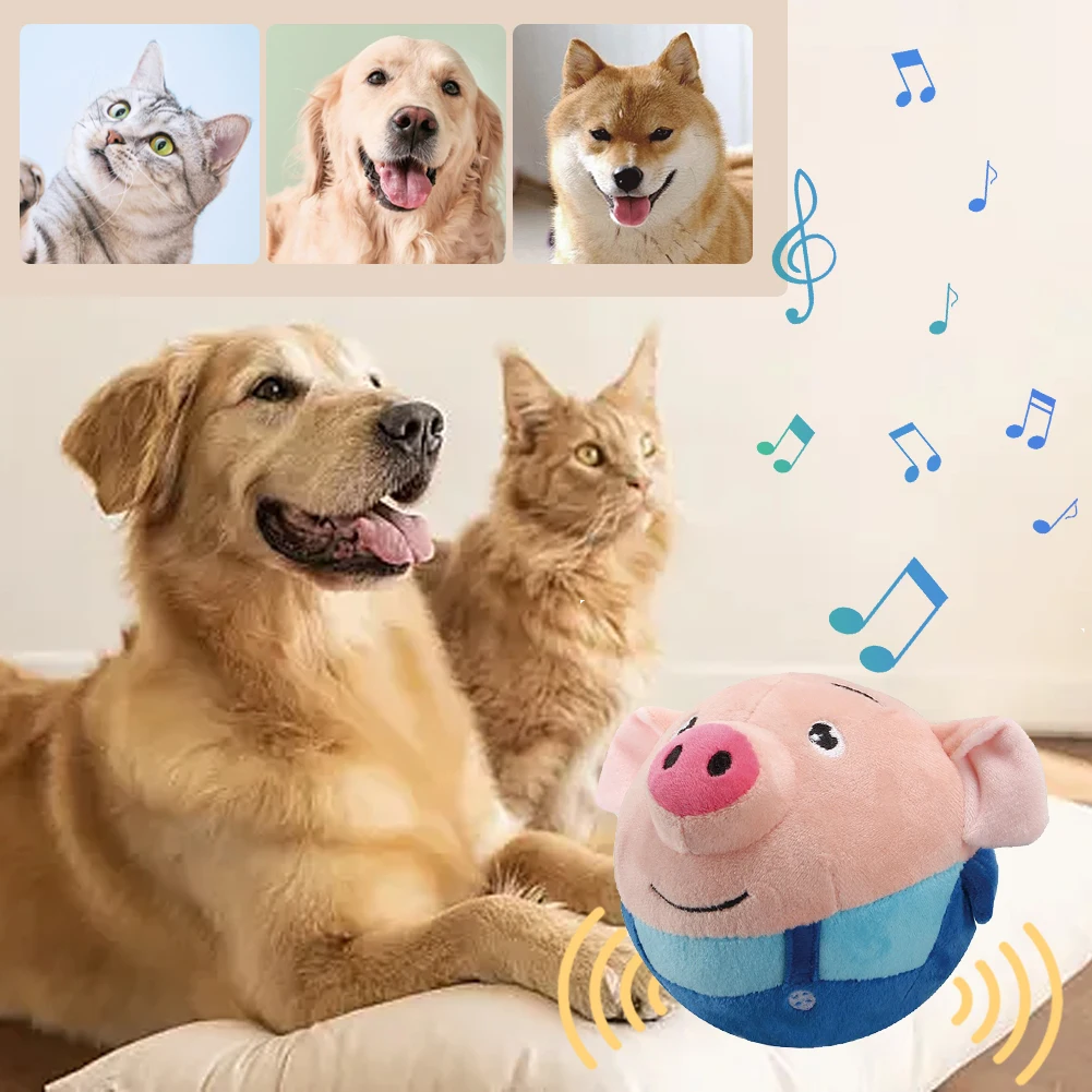 Brinquedo de Pelúcia para Cães com Sons e Movimento 15 cm Lavável - Imagem 6