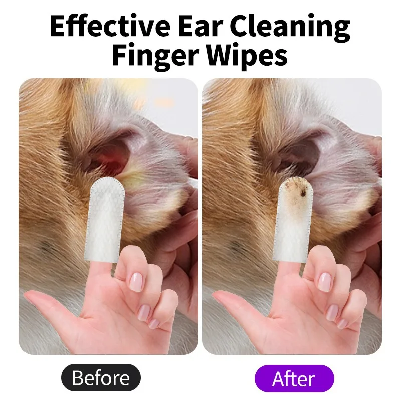 Lenços de Limpeza para Ouvidos de Cães e Gatos, 50 Unidades - Imagem 4
