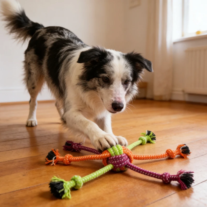 Brinquedo Nó de Corda para Cães para Limpeza dos Dentes - Imagem 2