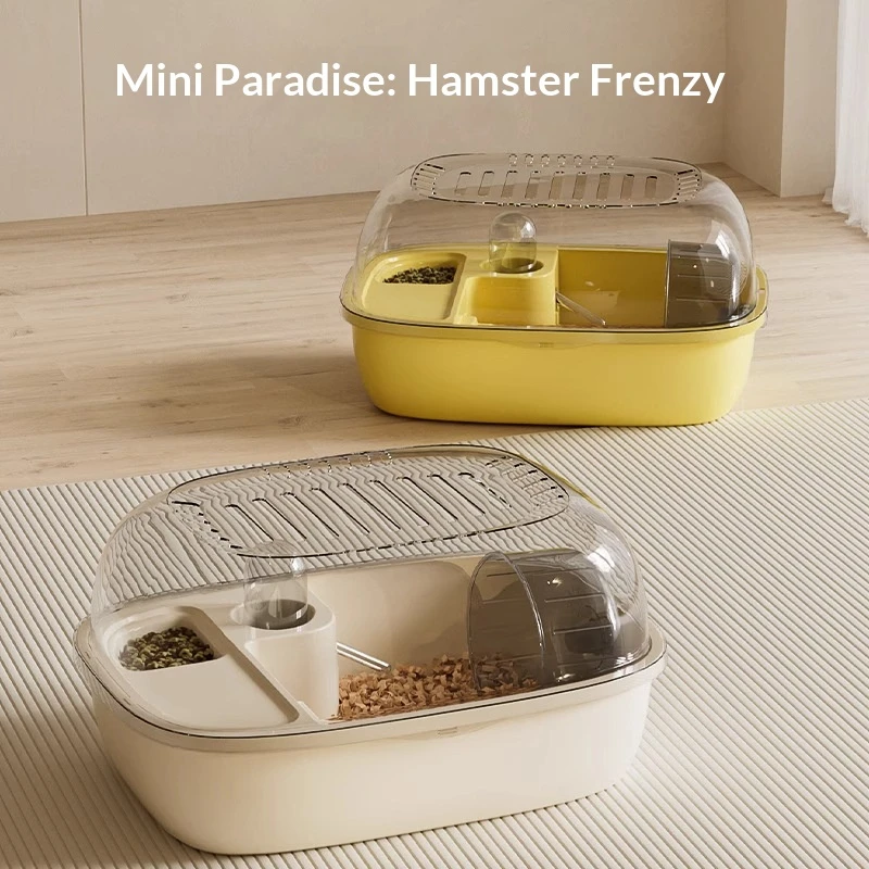 Gaiola para Hamster Dourado de Plástico com Bandeja Deslizante - Imagem 5
