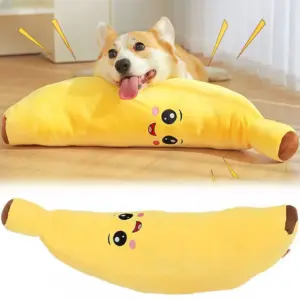 brinquedo de pelúcia banana para cães