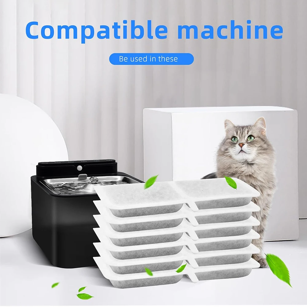 Filtros de Carvão Ativado para Fonte de Água de Gatos 6 Unidades - Image 3