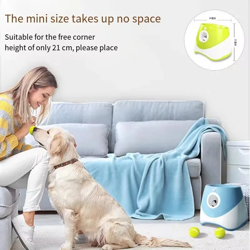 Lançador Automático de Bolas para Cães Recarregável USB com 3 Distâncias - Imagem 2
