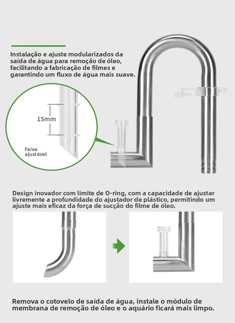 Filtro de Aquário WYIN Inox para Tubos de 12-20mm com Entrada Segura - Imagem 4