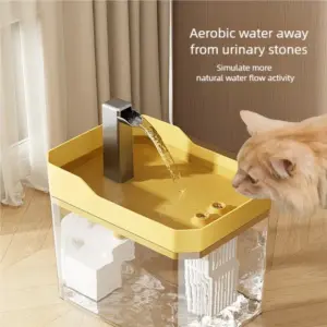 fonte de água para gatos com filtro usb