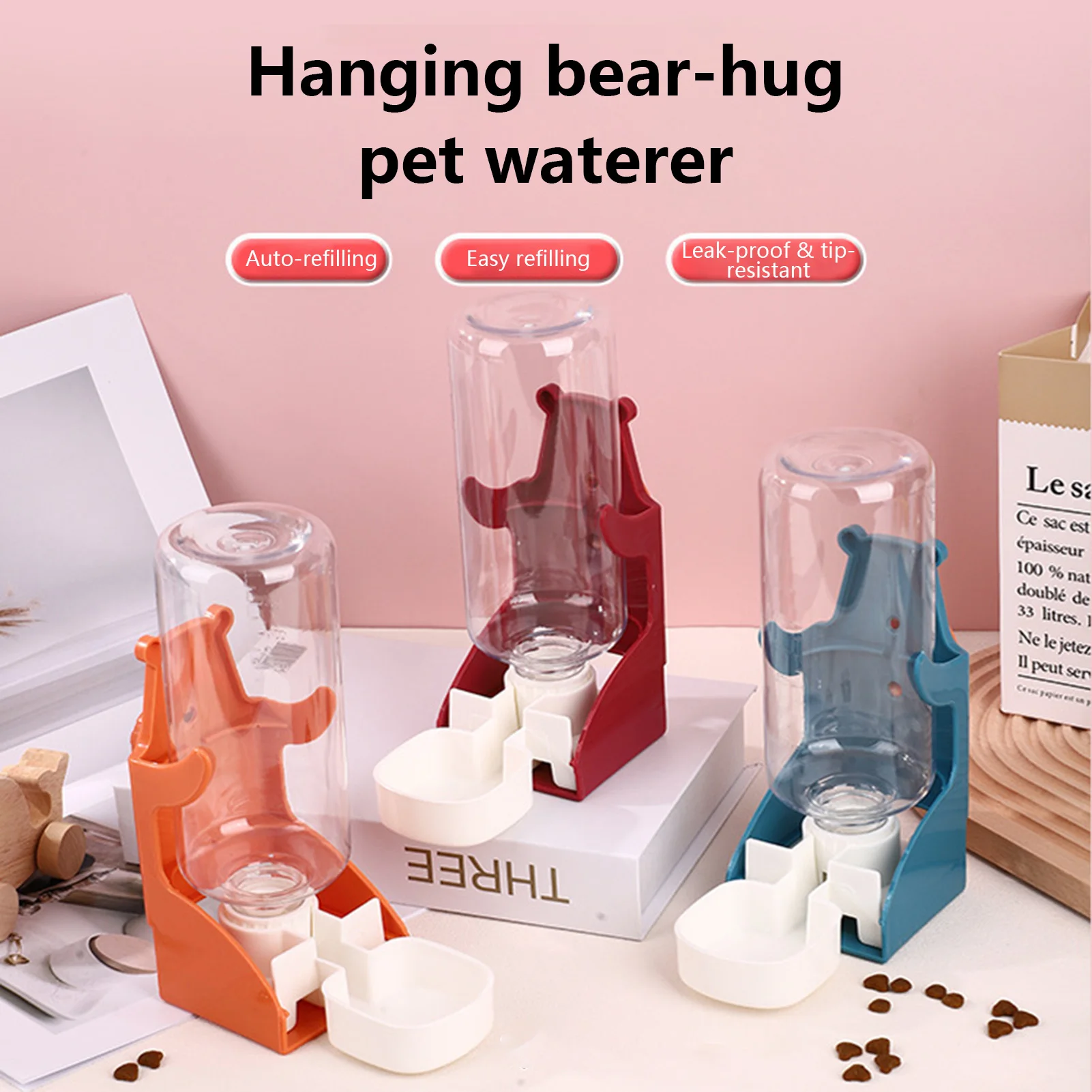 Bebedouro Automático para Hamsters e Pássaros Transparente com Encaixe na Gaiola - Imagem 3