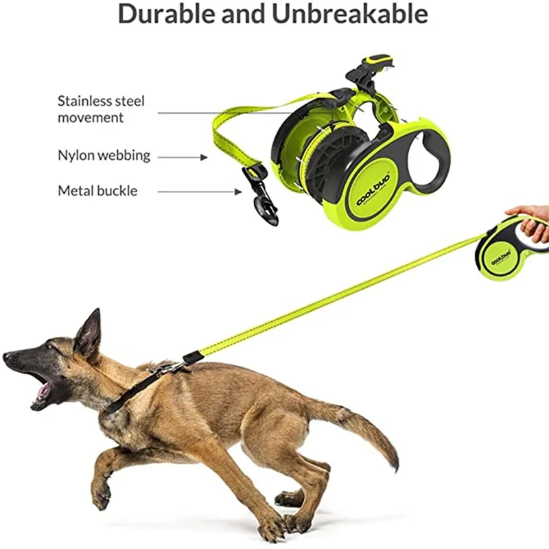 Trela Retrátil para Cães e Gatos de 5m com Alça Antiderrapante - Imagem 4