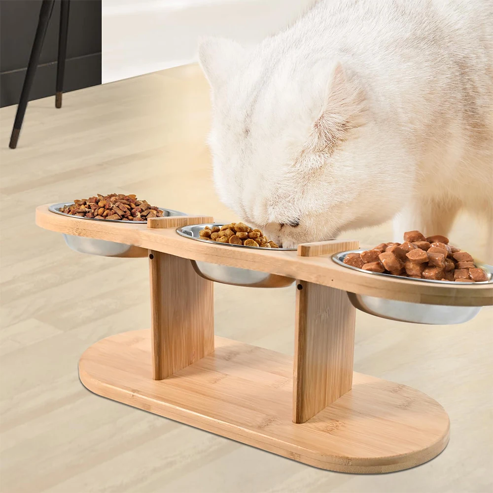 comedouro elevado para gatos
