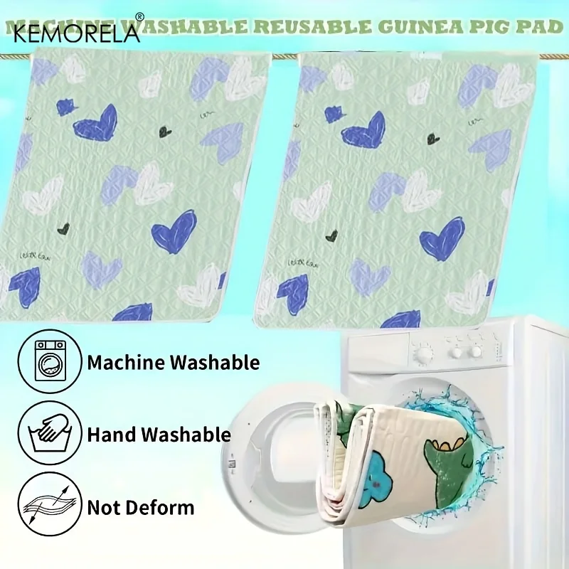 Almofada para Gaiola de Hamster e Coelho 2 Peças Lavável - Image 3