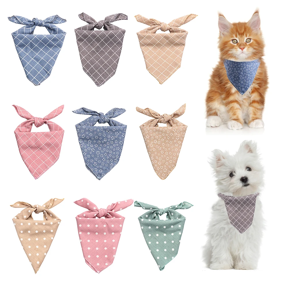 bandana de algodão para cães e gatos