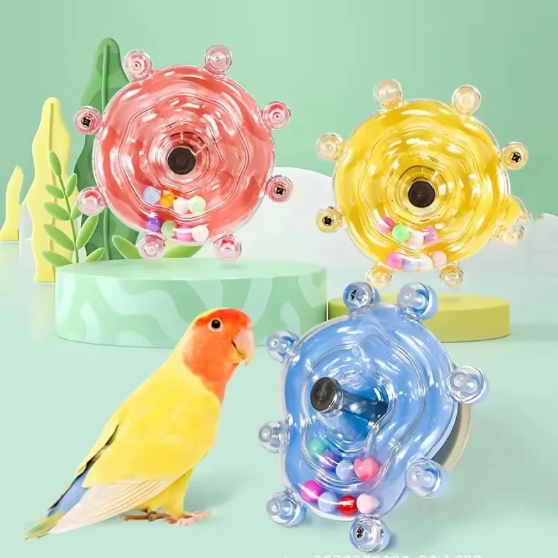 Brinquedo para Papagaios Dispensador de Petiscos Rotativo - Imagem 4