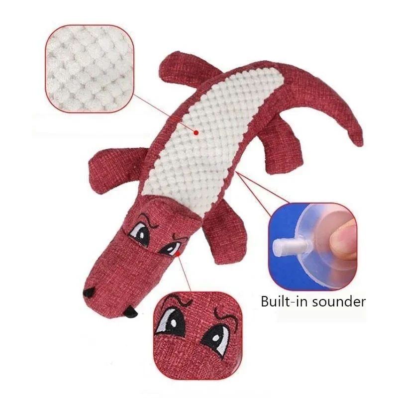 Brinquedo para Cães de Pelúcia com Som em Linho e Algodão - Imagem 4
