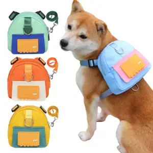 mochila para cães com arnês