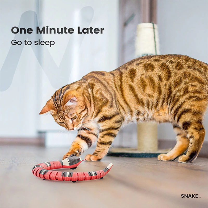 Brinquedo Cobra Sensível para Gatos Recarregável USB Interativo - Imagem 2
