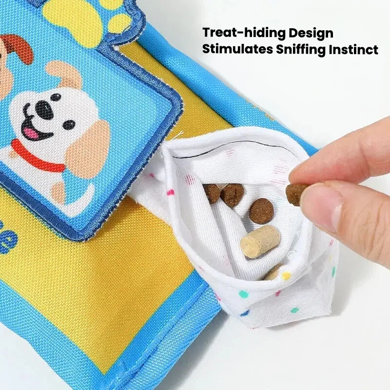 Brinquedo Quebra-Cabeça para Cães e Gatos de Denim com Dispensador de Alimentos - Imagem 5