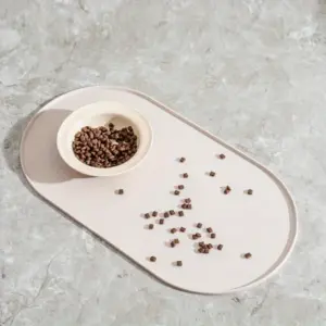 tapete de alimentação para gato impermeável
