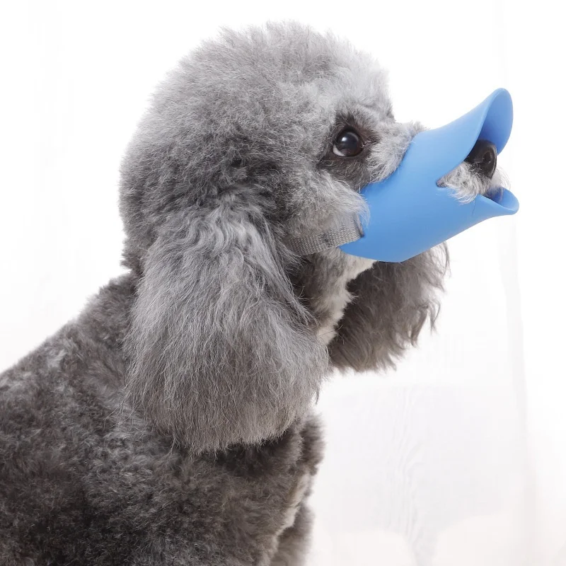 Focinheira de Silicone para Cães Ajustável Antimordida - Imagem 3