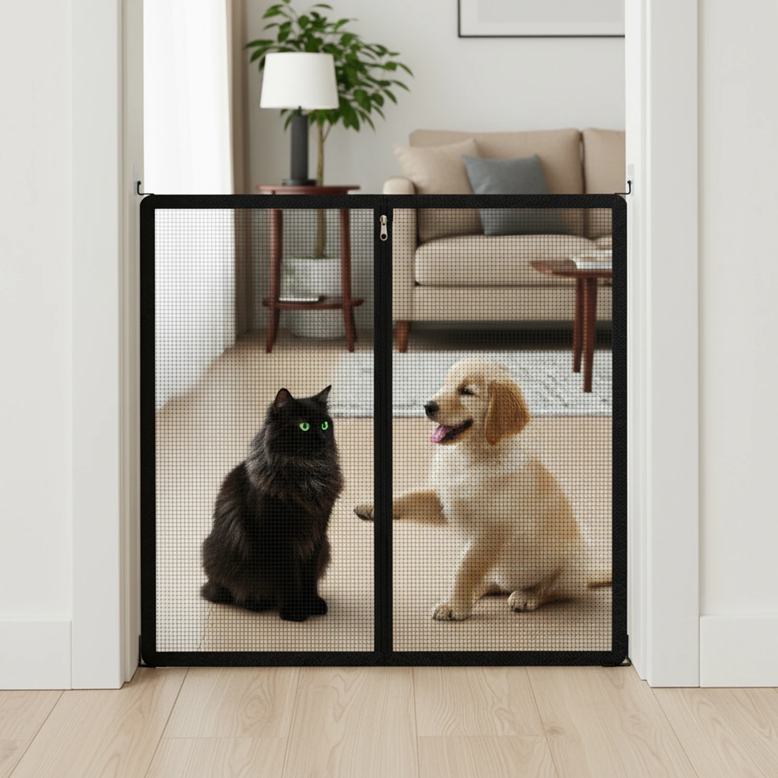 Cerca para Cães e Gatos de Malha 85x85 cm Sem Perfuração - Image 5