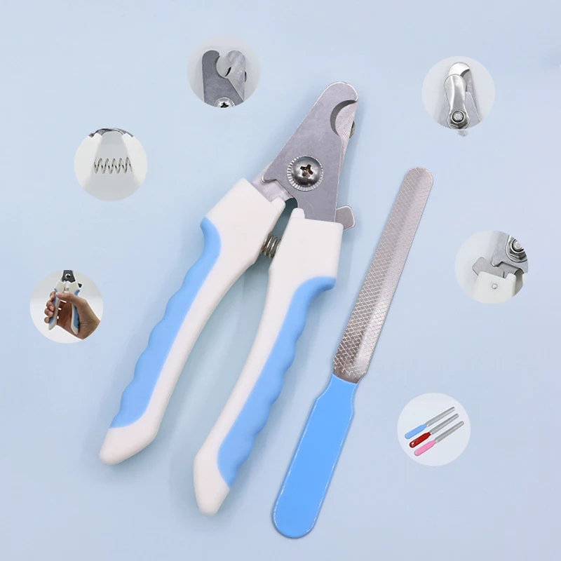 Cortador de Unhas para Cães e Gatos de Aço Inoxidável com Alça Reta - Imagem 4