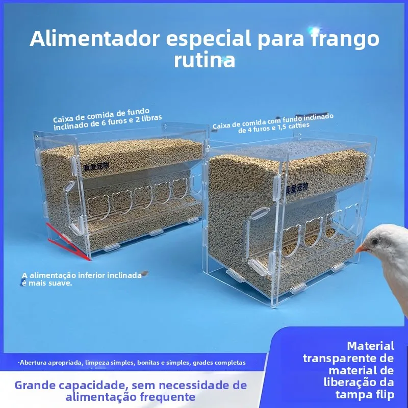 Alimentador Automático para Aves Anti-Derramamento - Imagem 3