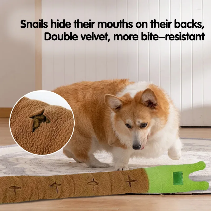 Brinquedo de Pelúcia para Cães em Forma de Caracol com Esconde-Petiscos - Imagem 2