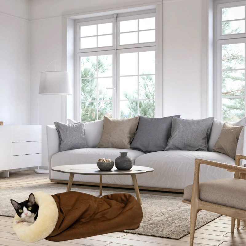 Saco de Dormir para Gatos Pequenos e Médios com Capa Lavável - Image 3
