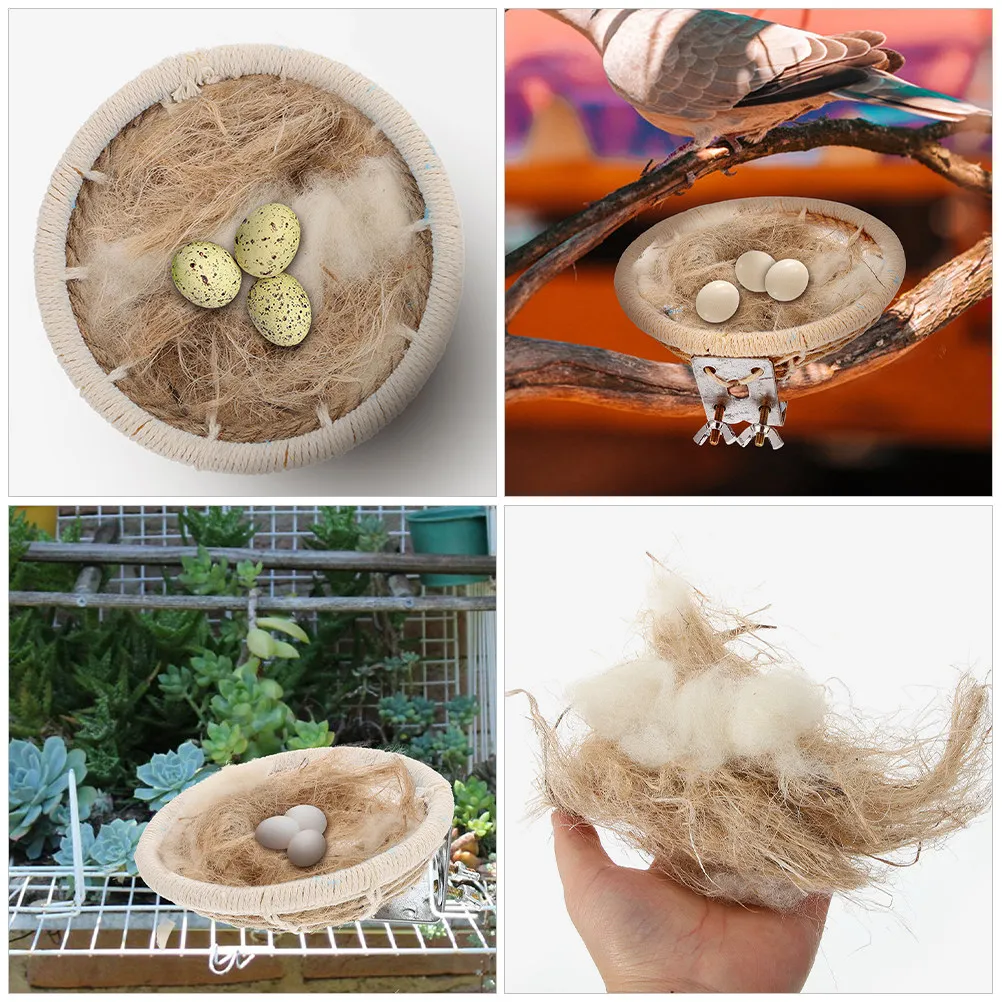 Material para Ninho de Pássaros com Juta, Ráfia e Algodão - Imagem 4