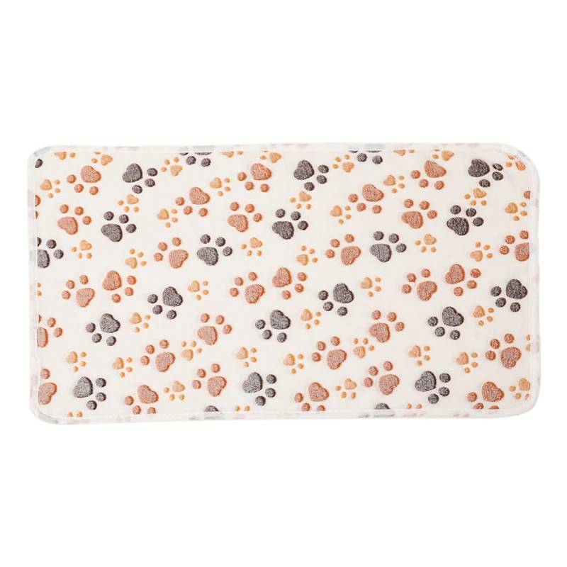 Cobertor para Pets Macio com Estampa de Pata em Coral Fleece - Imagem 5