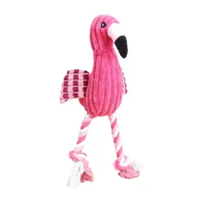 brinquedo de pelúcia flamingo para cães pequenos