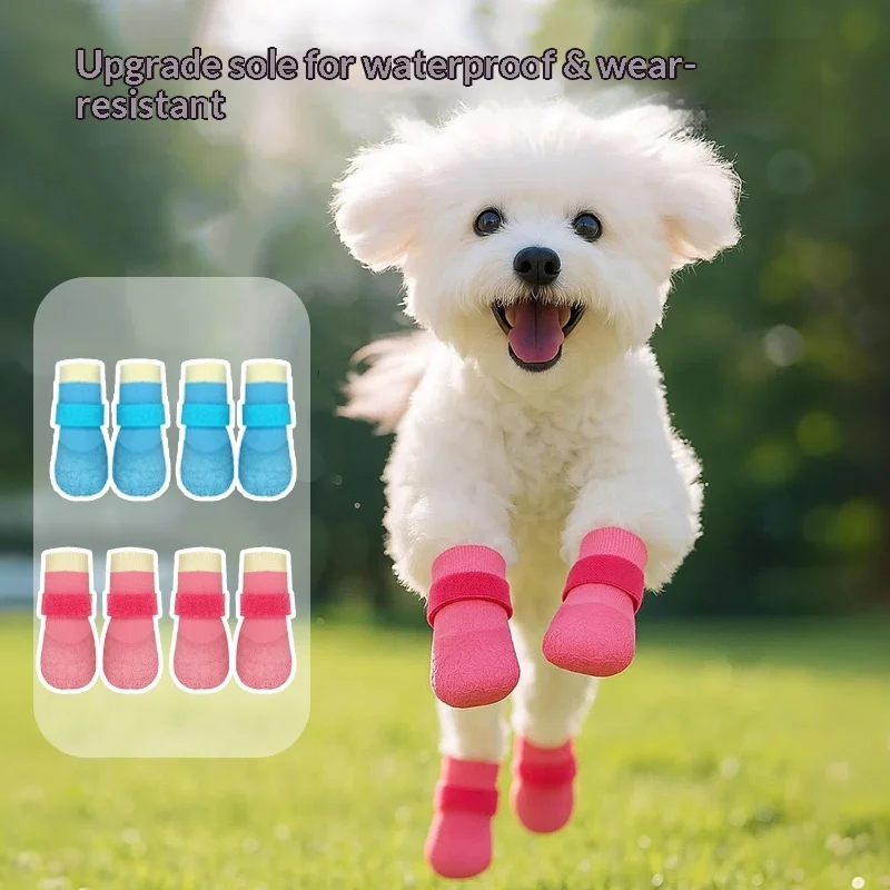 sapatos impermeáveis para cães pequenos