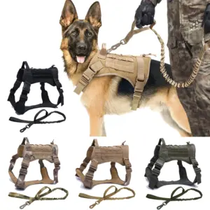colete tático para cães com alça de controle