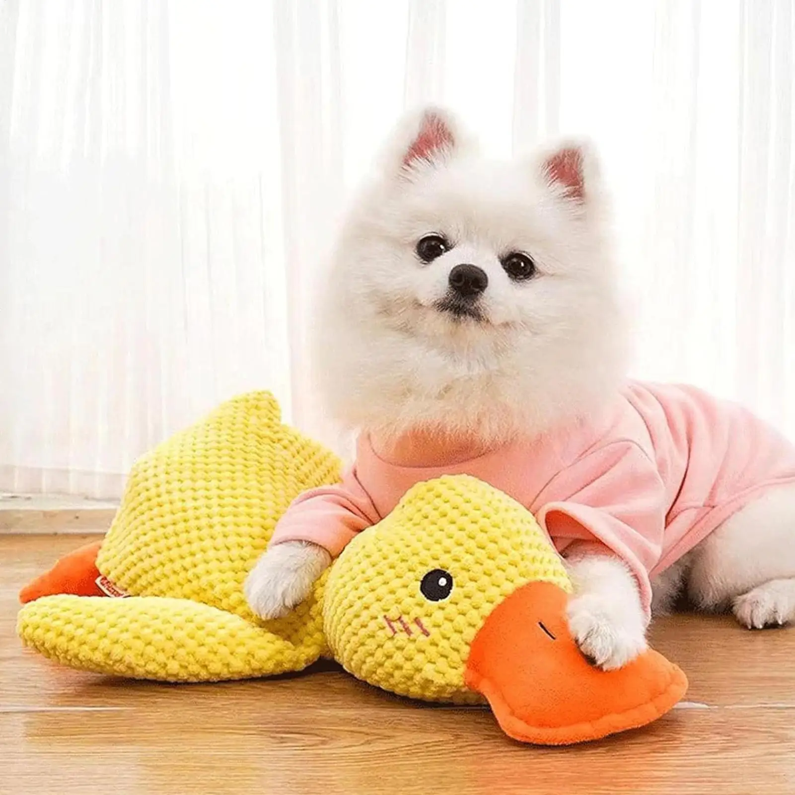Brinquedo de Pelúcia para Cães com Som de Pato - Image 3