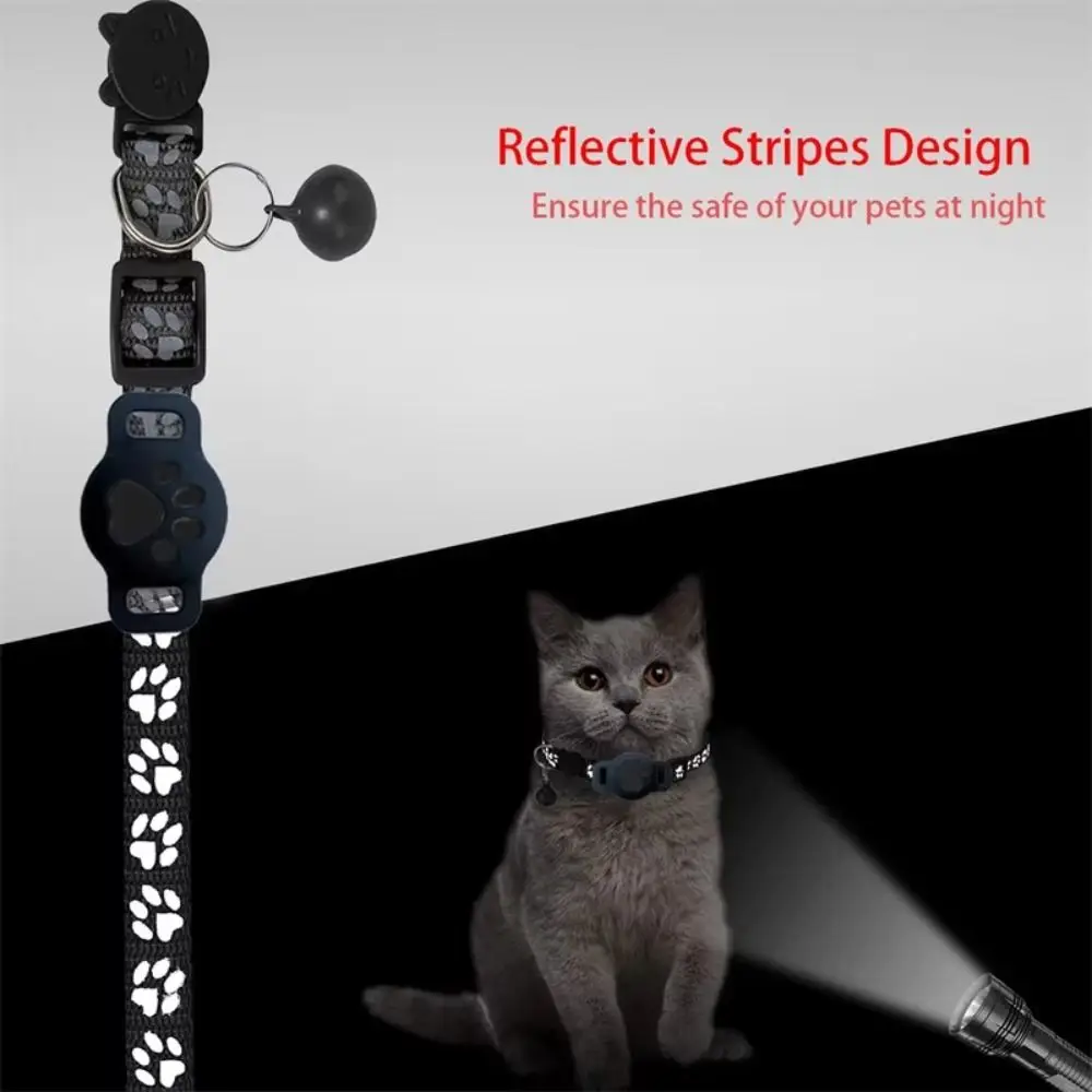 Coleira para Gatos com Suporte para AirTag e Faixas Refletivas - Imagem 4