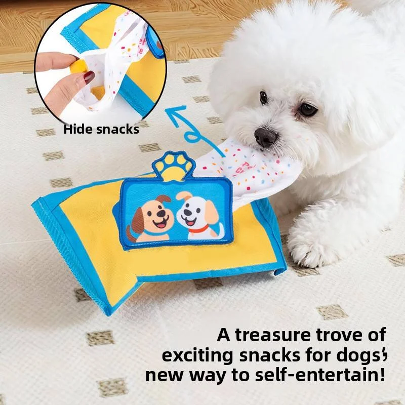 Brinquedo Quebra-Cabeça para Cães e Gatos de Denim com Dispensador de Alimentos - Imagem 3