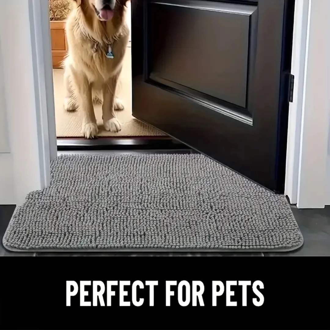 Tapete de Porta para Cães Absorvente Antiderrapante para Patas Sujas - Imagem 3