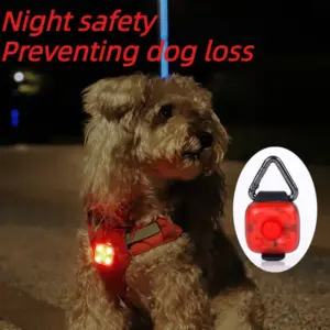 pingente luminoso LED para cães recarregável