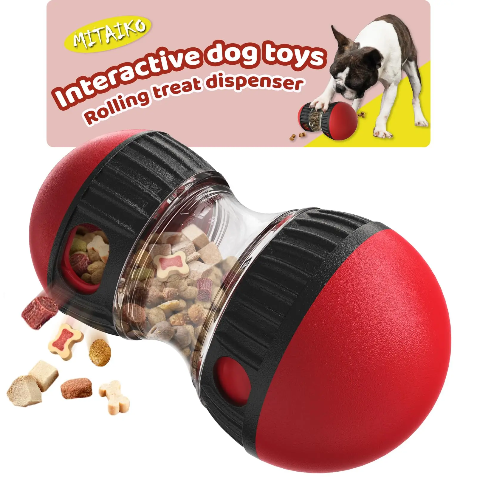 Brinquedo para Cães Dispensador de Petiscos Ajustável - Imagem 4
