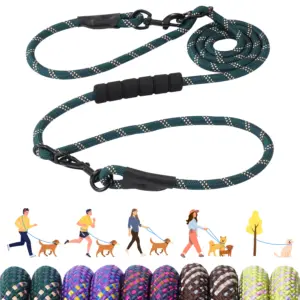 trela para cães com alça acolchoada