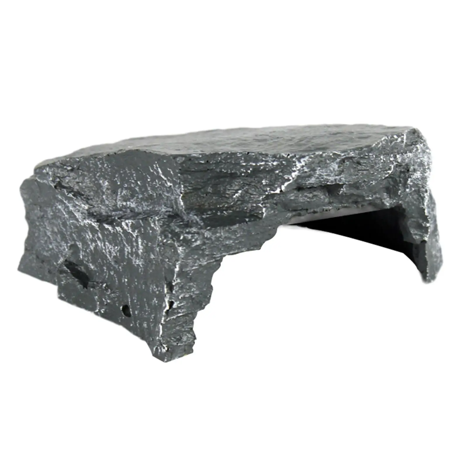 Plataforma para Tartarugas e Répteis de Resina 11 cm com Aparência de Rocha - Image 3