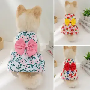 vestido para cães com estampa