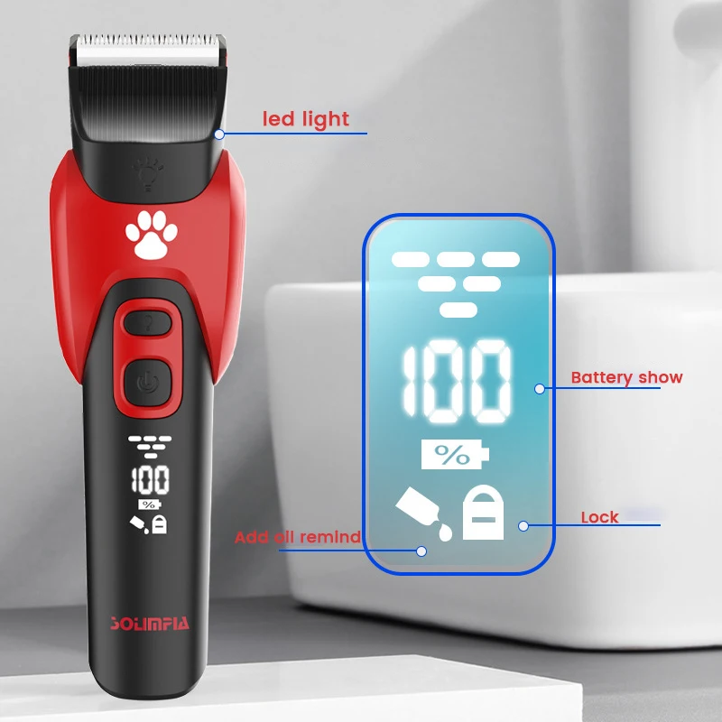 Máquina de Tosa para Cães e Gatos Recarregável com Pentes Guia - Imagem 3