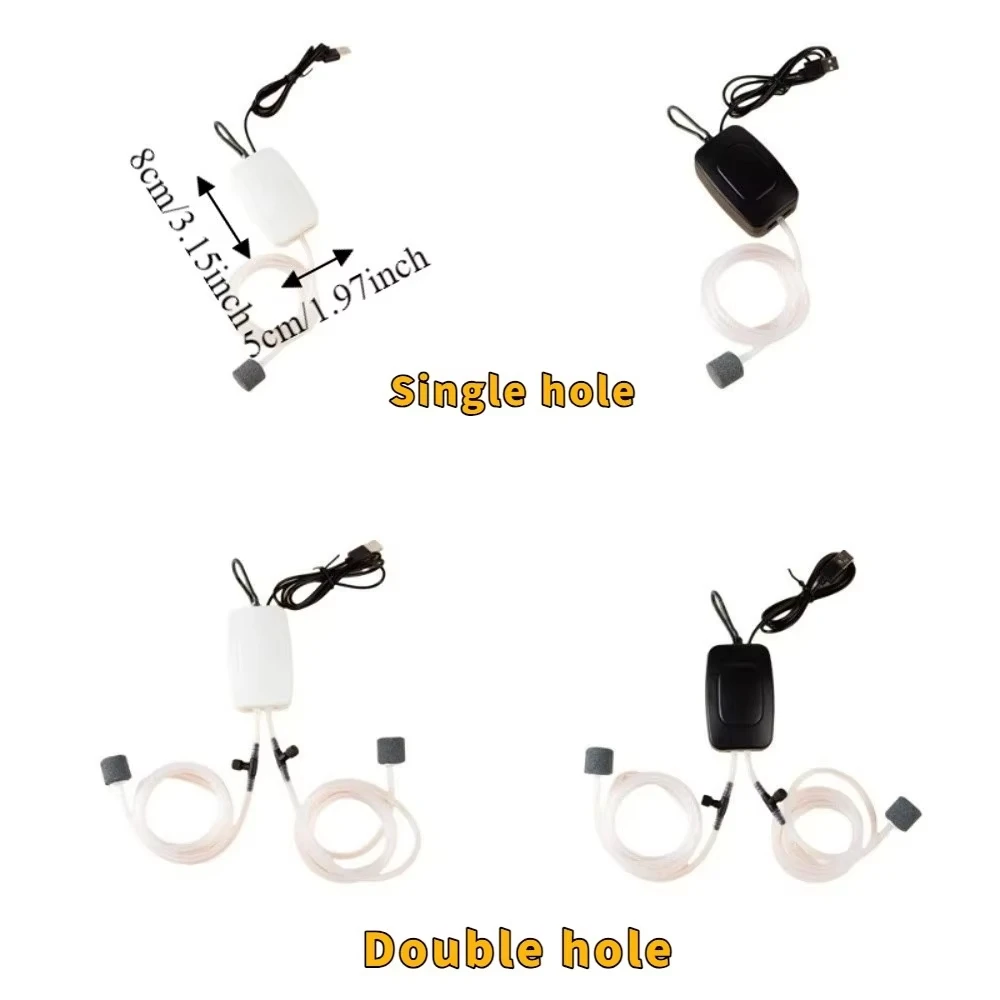 Bomba de Ar para Aquário Mini USB com Pedra de Ar - Image 5
