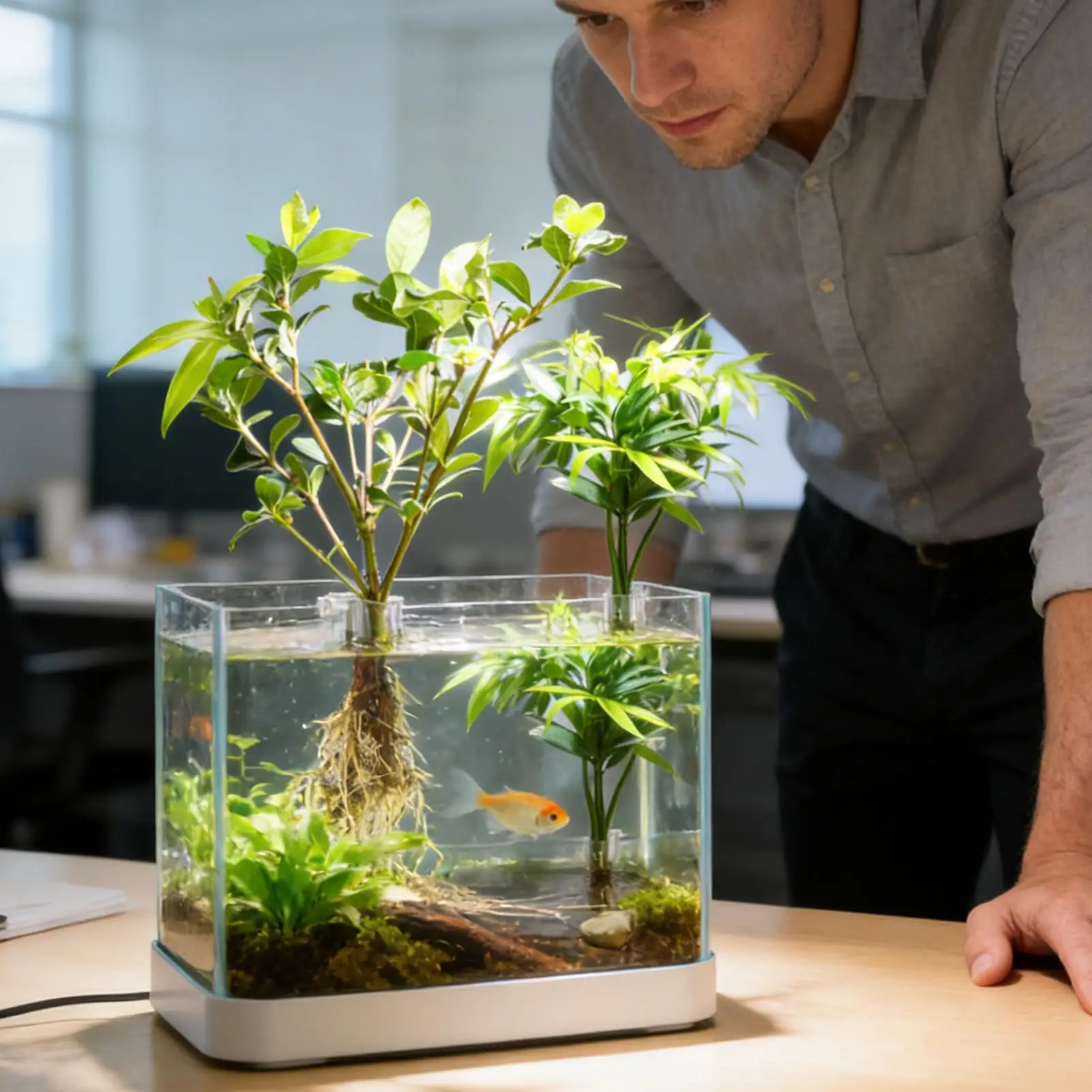 Suporte para Plantas de Aquário Transparente, Kit 6 Peças, Pendurável - Imagem 4